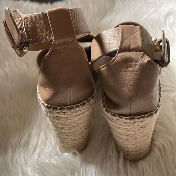 Marc Fisher Alina Espadrille Wedge, Tan - Picture 7 of 7